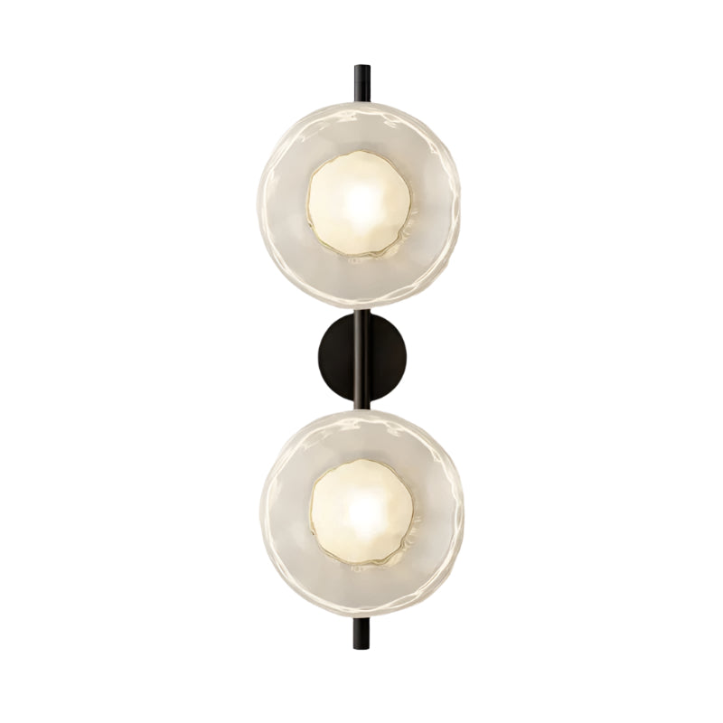 Simple Round Glass Wall Light in Modern Style