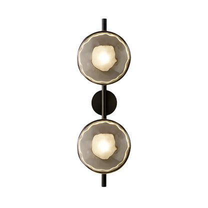 Simple Round Glass Wall Light in Modern Style