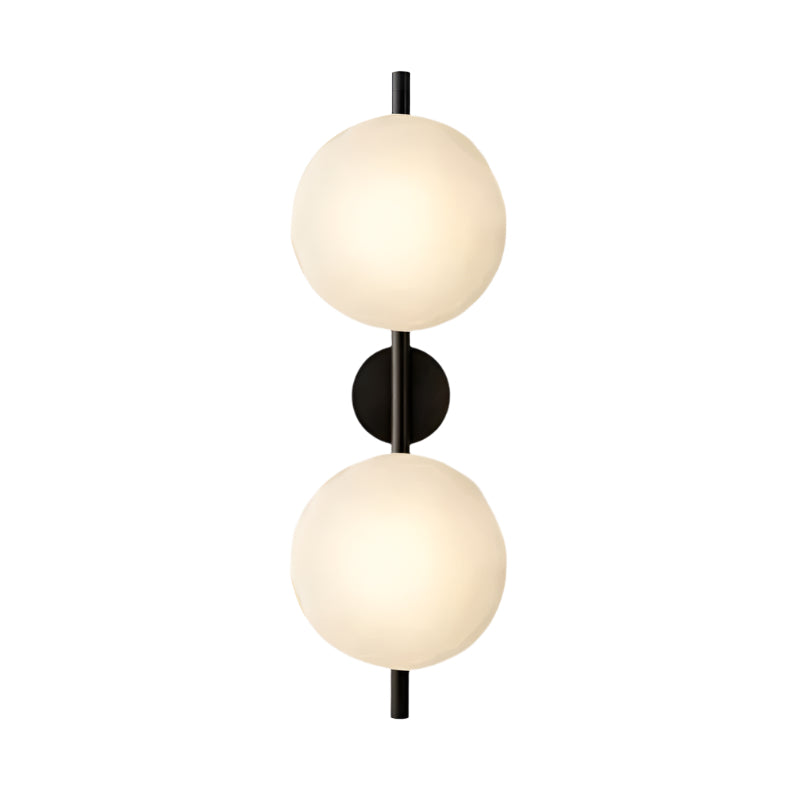 Simple Round Glass Wall Light in Modern Style