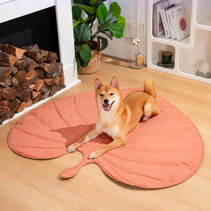 Soft Plush Leaf Dog Blanket