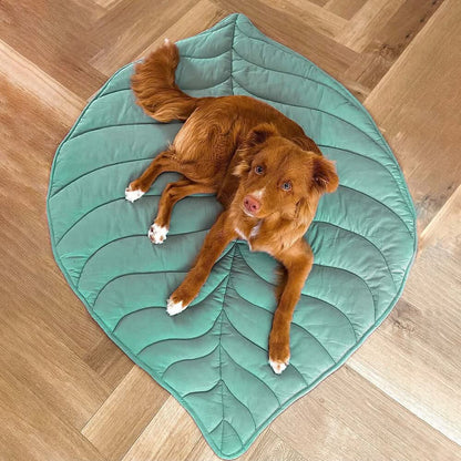 Soft Plush Leaf Dog Blanket