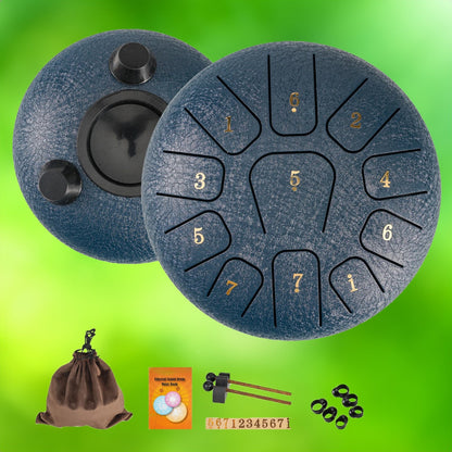 Portable 6 Steel Drum with 11 Musical Notes
