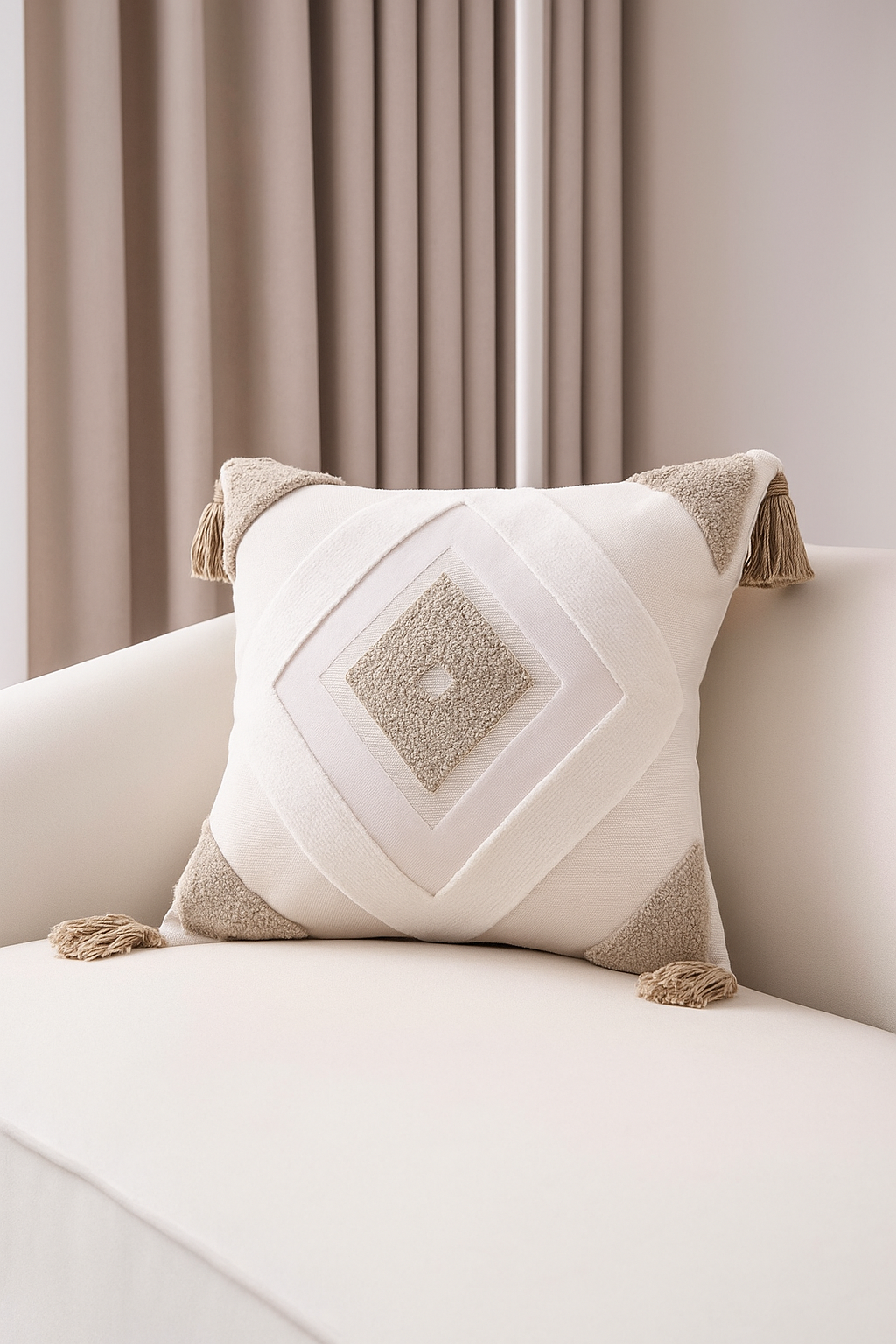 Colorful Tassel Throw Pillow - Halri