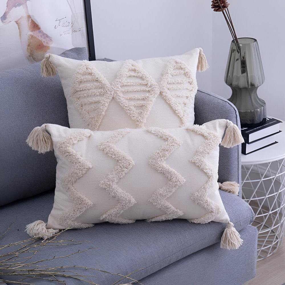Boho Chic Cushion Covers – Ibiza Inspired Cotton Pillow Cases for Sofa and Scatter Cushions, 45x45cm, 30x50cm 4