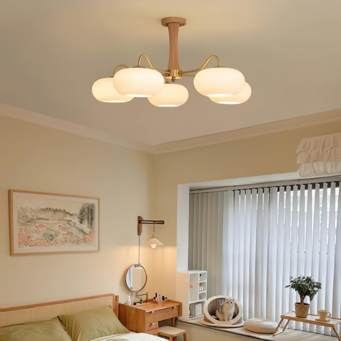Vintage Style Glass Pendant Ceiling Light Fixture