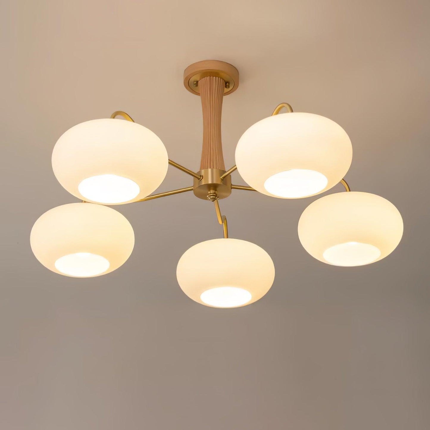 Vintage Style Glass Pendant Ceiling Light Fixture