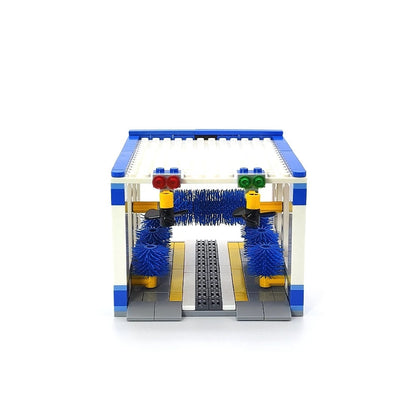 Building Block Car Wash Shop Toy with 250 High-Quality ABS Building Blocks, Safe for Kids Ages 3+