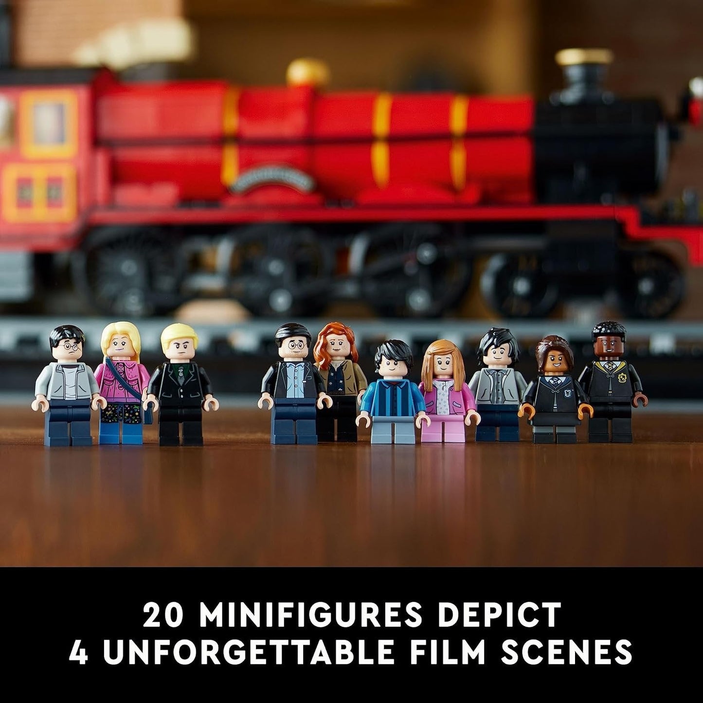 Building Block Train – LEGO Harry Potter Set with 801 pcs and 20 Mini Characters, Safe for Ages 8+