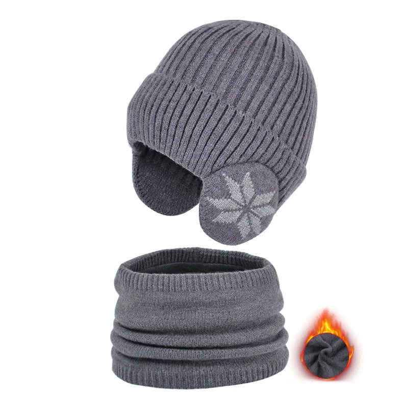 Cozy Boys Girls Winter Beanie Scarf Set - Halri