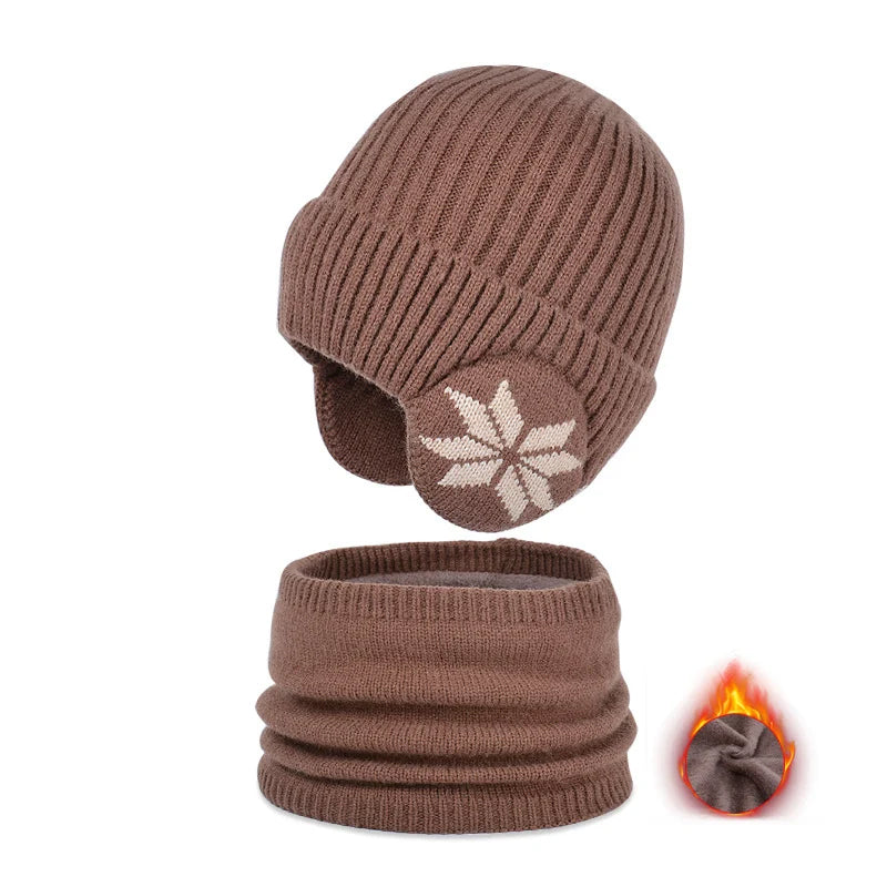 Cozy Boys Girls Winter Beanie Scarf Set