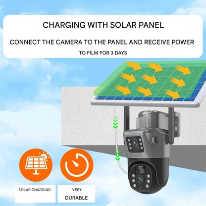Outdoor 4K Wi-Fi Solar Powered Security Camera with Night Vision