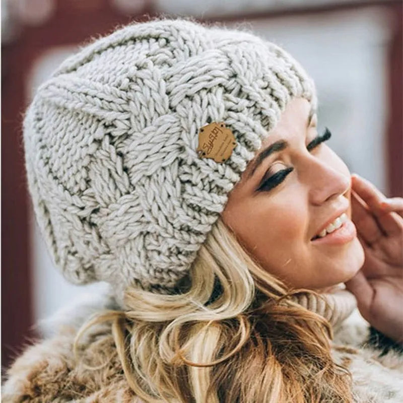 Cozy Warm Cable Knit Beanie for Adults - Halri