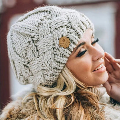 Cozy Warm Cable Knit Beanie for Adults - Halri