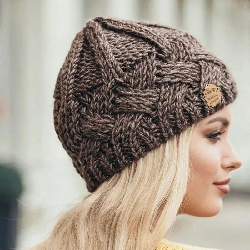 Cozy Warm Cable Knit Beanie for Adults