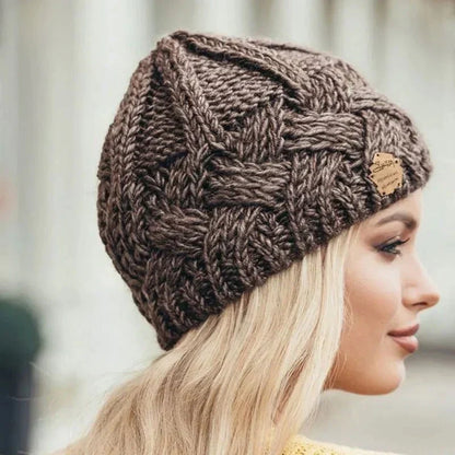 Cozy Warm Cable Knit Beanie for Adults