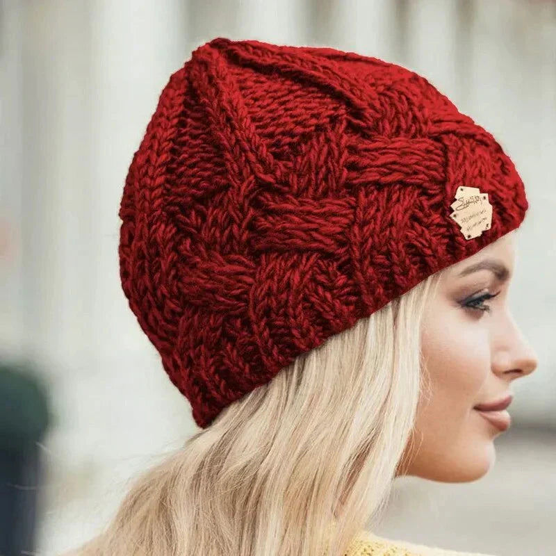 Cozy Warm Cable Knit Beanie for Adults