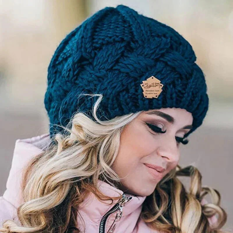 Cozy Warm Cable Knit Beanie for Adults