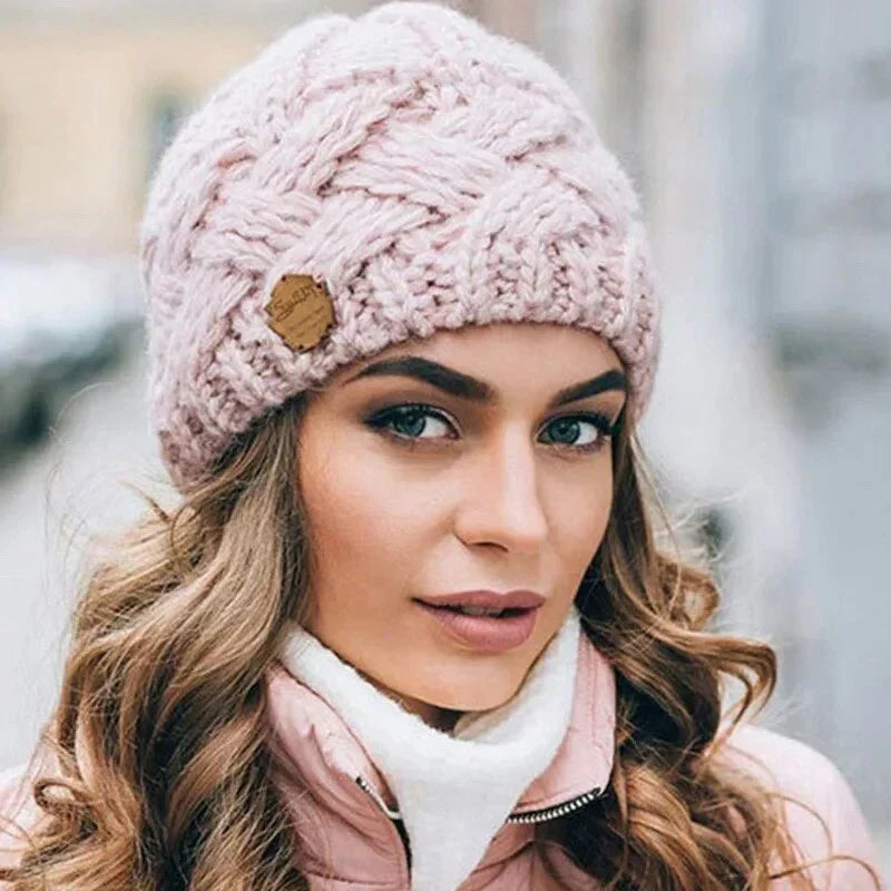 Cozy Warm Cable Knit Beanie for Adults