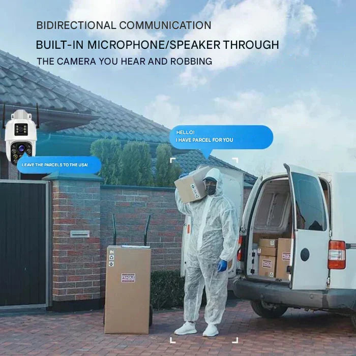 Outdoor 4K Wi-Fi Solar Powered Security Camera with Night Vision