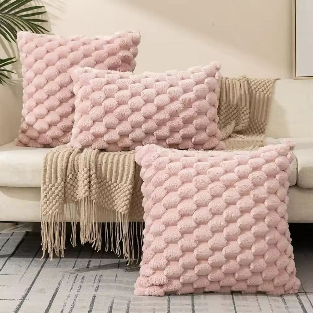 Soft Plush Throw Pillow Cover