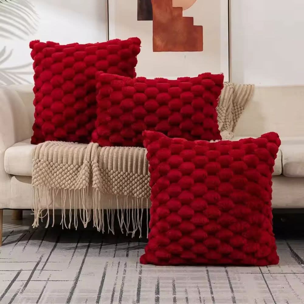 Soft Plush Throw Pillow Cover