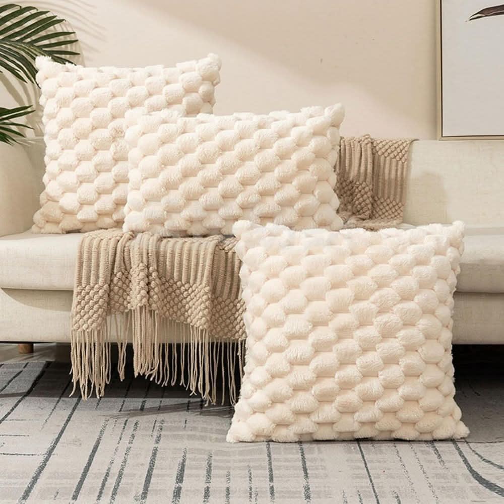 Soft Plush Throw Pillow Cover