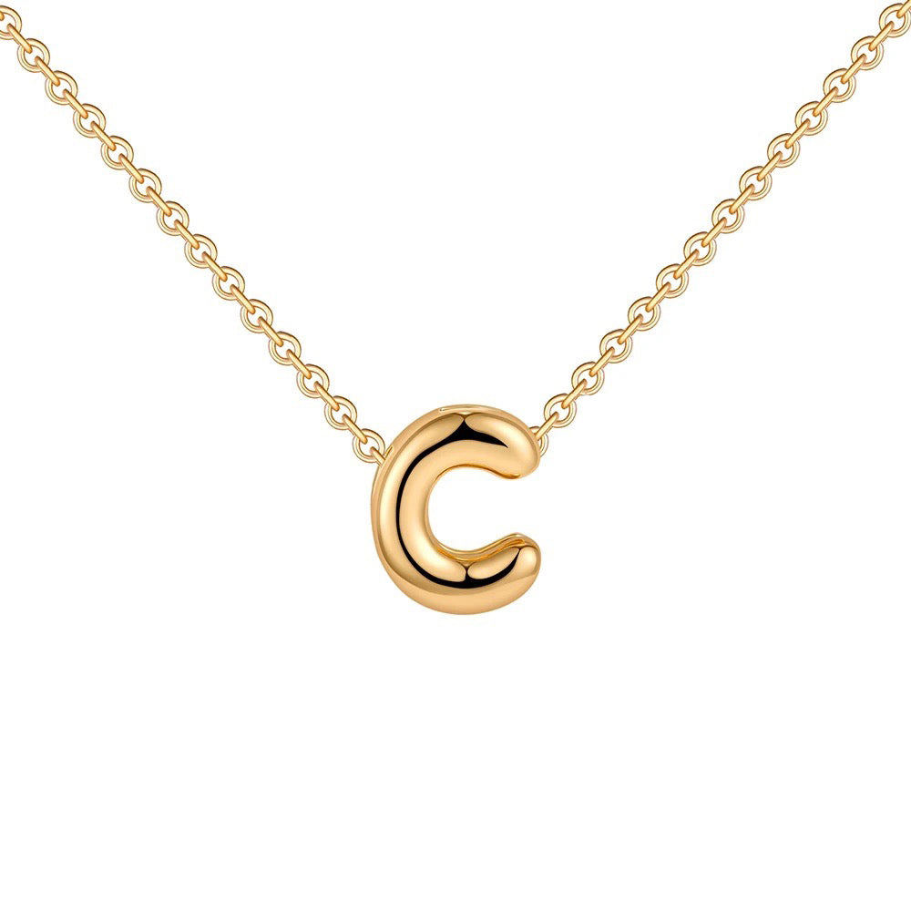 Delicate Script Monogram Initial Necklace