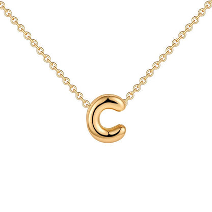 Delicate Script Monogram Initial Necklace