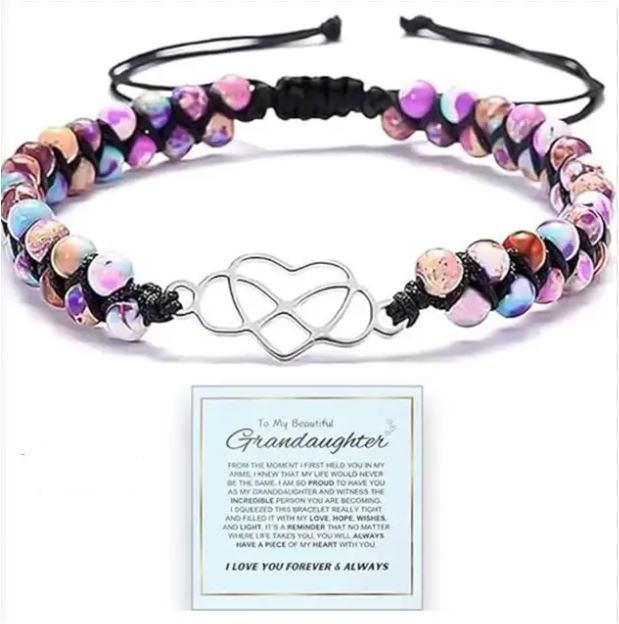 Lovely Grandma Pearl Beaded Bracelet
