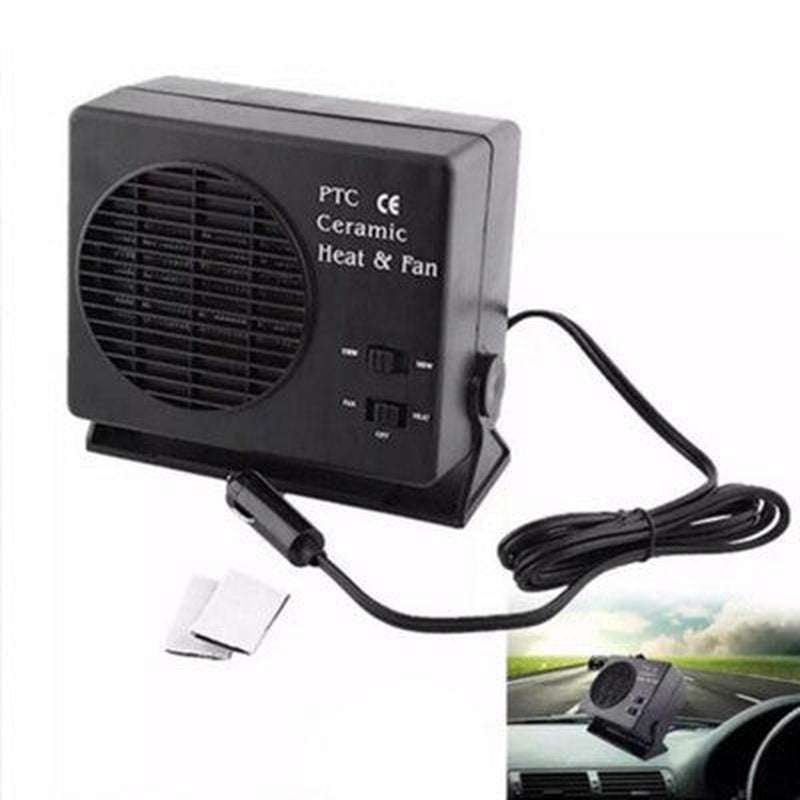 Compact 12V Portable Ceramic Car Heating Fan