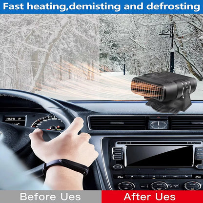 Compact Car Heater Defroster for Winter Warmth
