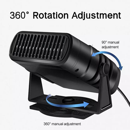 Compact Car Heater Defroster for Winter Warmth