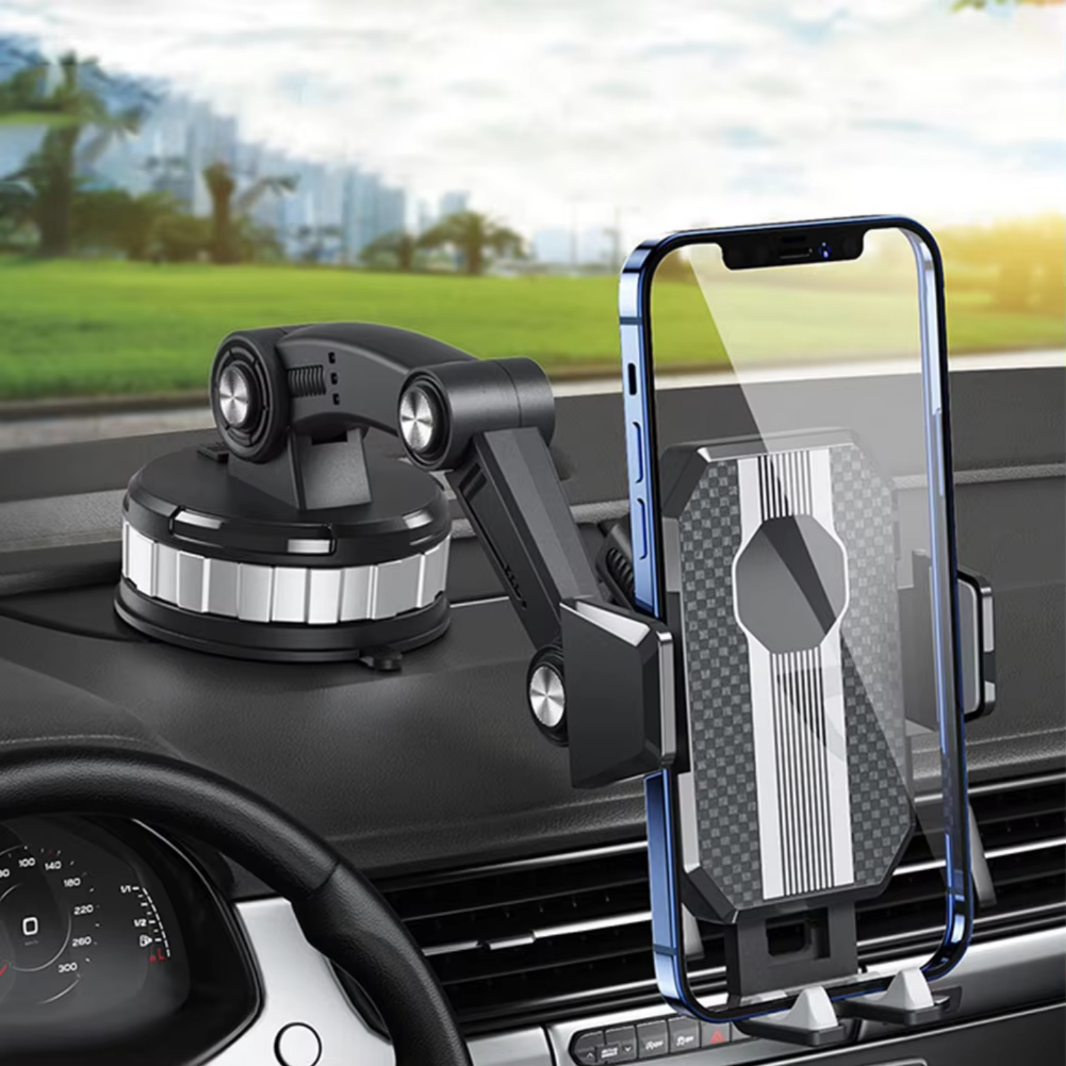 Easy Install Car Phone Mount with Strong Suction - Halri