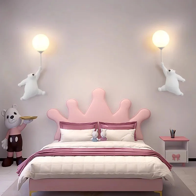 Kids Colorful Moon Wall Lamp Nightlight - Halri