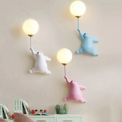 Kids Colorful Moon Wall Lamp Nightlight