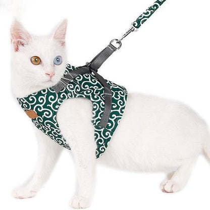 Comfortable Cat Harness and Leash Set for Walking - Halri