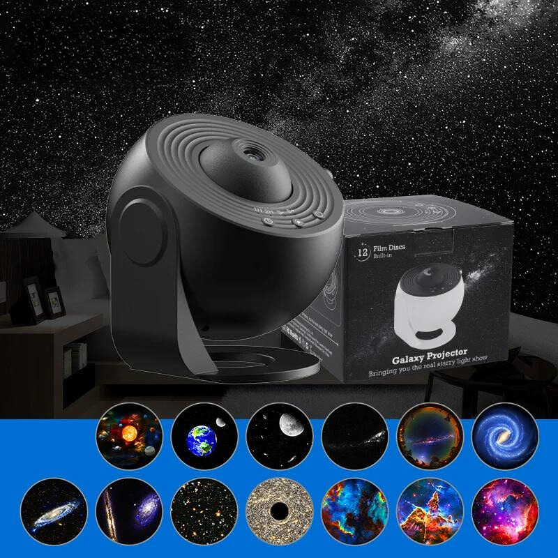 Colorful LED Star Night Light Projector Lamp