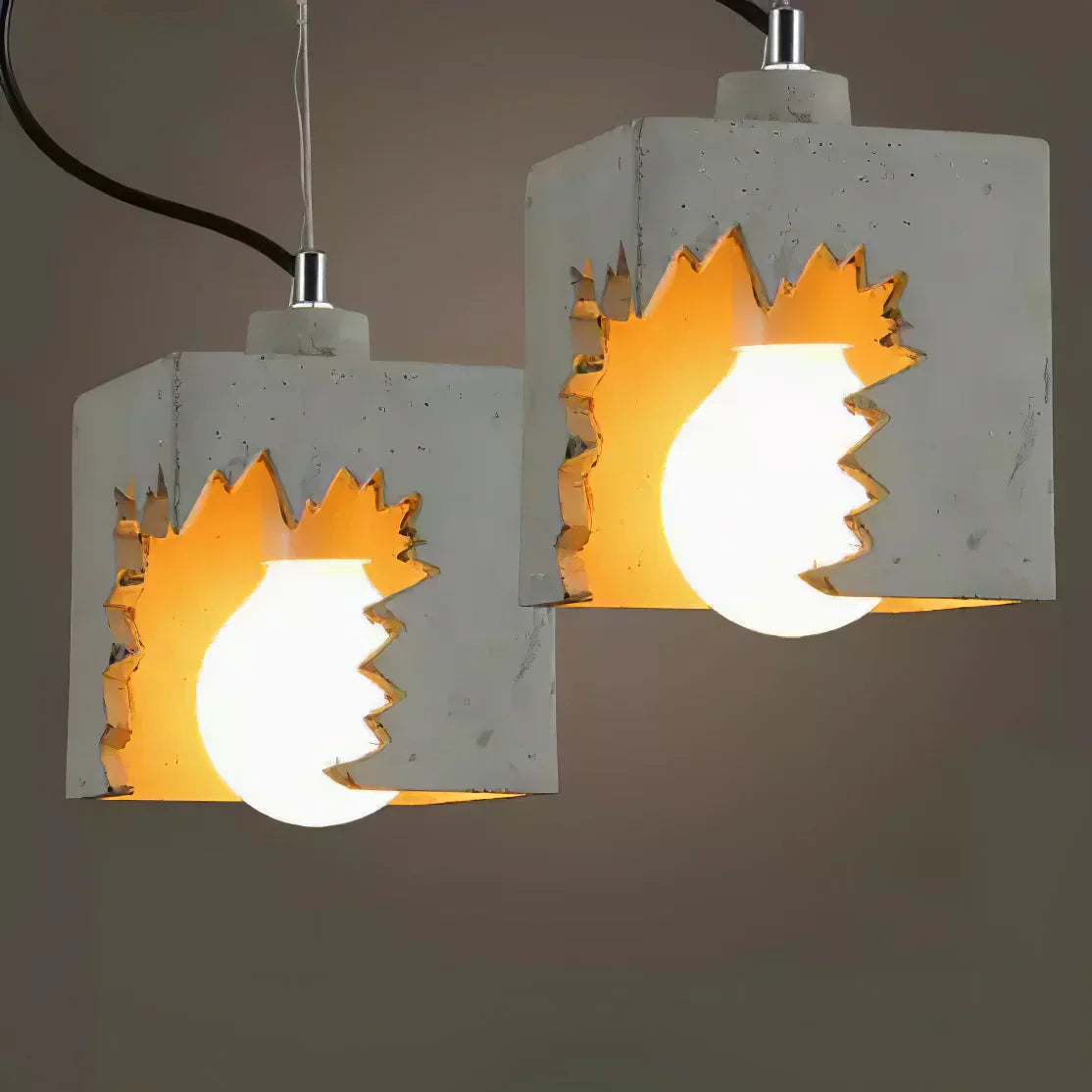 Modern Concrete Hanging Light in Nordic Style - Halri