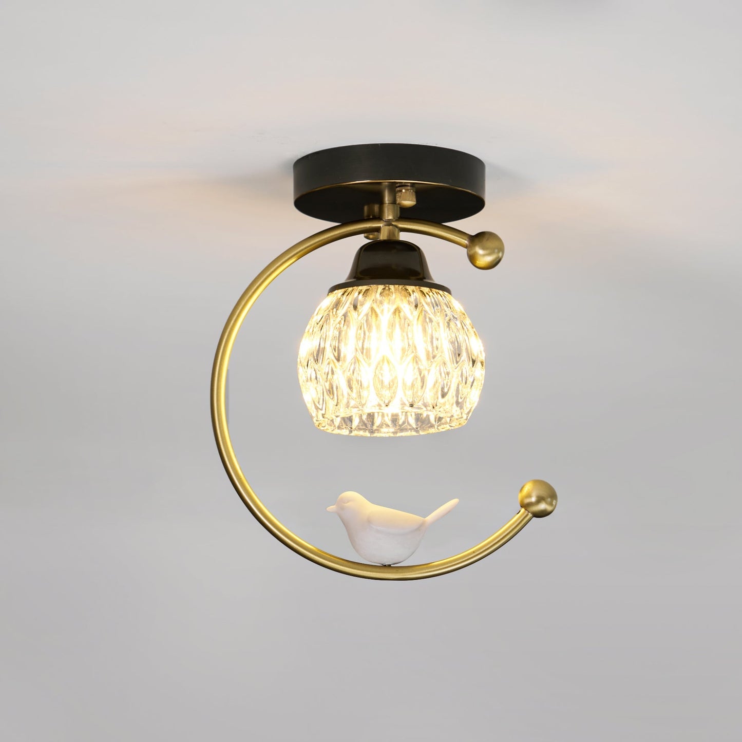 Elegant White Bird Hanging Lamp