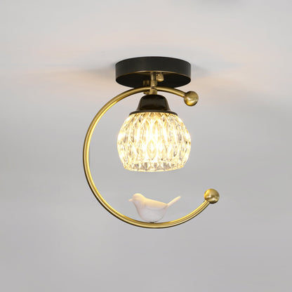 Elegant White Bird Hanging Lamp