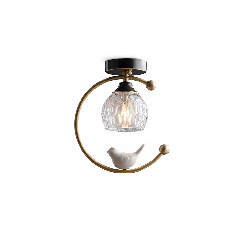 Elegant White Bird Hanging Lamp - Halri