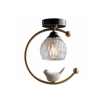 Elegant White Bird Hanging Lamp