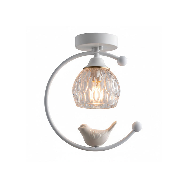 Elegant White Bird Hanging Lamp