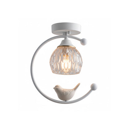 Elegant White Bird Hanging Lamp