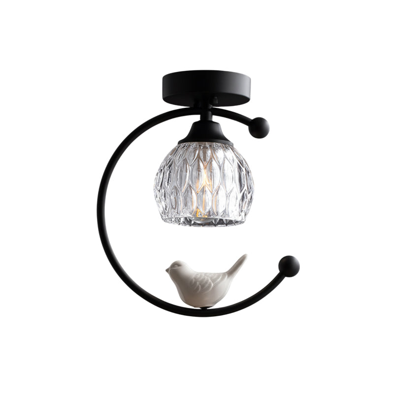 Elegant White Bird Hanging Lamp