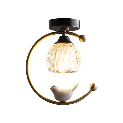 Elegant White Bird Hanging Lamp