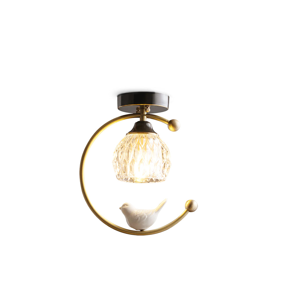 Elegant White Bird Hanging Lamp
