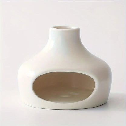 Ceramic Fireplace for Meditation – Modern Mini Smoke Burner with Chimney-Style Smoke Flow, Ideal for Sage and Incense 6