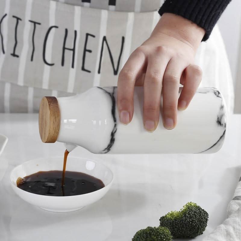 Modern Black White Ceramic Kitchen Starter Set - Halri