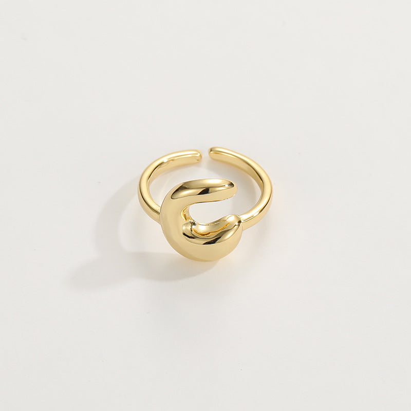 Personalized Fun Alphabet Initial Ring